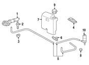 Mercedes Headlight Washer Nozzle Clip - Genuine Mercedes 0059974990