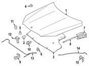 Mercedes Hood Emblem - Genuine Mercedes 0008172805
