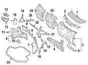 Mercedes Hood Release Cable - Genuine Mercedes 222880620264