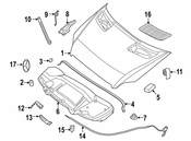 Mercedes Hood Stop Buffer - Genuine Mercedes 1089870240