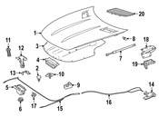 Mercedes Hood Vent - Genuine Mercedes 190625280064