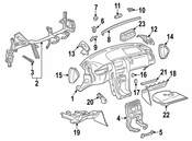 Mercedes Ignition Lock Escutcheon - Genuine Mercedes 2106890580