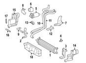 Mercedes Intercooler Bracket - Genuine Mercedes 1705000431