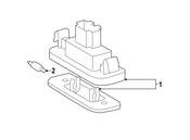 Mercedes License Lamp Assembly - Genuine Mercedes 220820035664