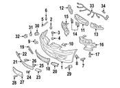 Mercedes License Lamp Panel - Genuine Mercedes 1718850181