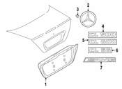 Mercedes License Lamp Panel - Genuine Mercedes 21575000819999