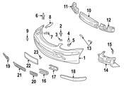 Mercedes License Plate Bracket - Genuine Mercedes 1708851081