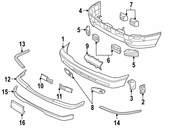 Mercedes License Plate Bracket - Genuine Mercedes 2028850881