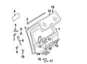 Mercedes Liftgate Hinge Bolt - Genuine Mercedes 1639902122