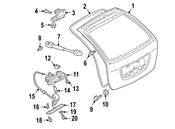 Mercedes Liftgate Lift Support - Genuine Mercedes 2039800364
