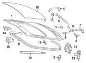 Mercedes Liftgate Lift Support - Genuine Mercedes 1909800000