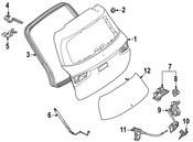 Mercedes Liftgate Lift Support - Genuine Mercedes 1679800764