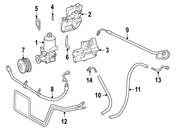 Mercedes Power Steering Pump Bracket - Genuine Mercedes 1112361195