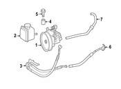 Mercedes Power Steering Return Hose - Genuine Mercedes 2514660581