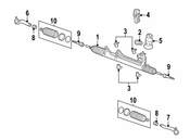 Mercedes Rack and Pinion Assembly - Genuine Mercedes 163460022580