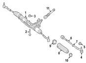 Mercedes Rack and Pinion Assembly - Genuine Mercedes 1724600400