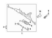 Mercedes Rack and Pinion Assembly - Genuine Mercedes 221460490084