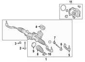 Mercedes Rack and Pinion Assembly - Genuine Mercedes 246460450187