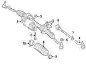 Mercedes Rack and Pinion Assembly - Genuine Mercedes 218460760080
