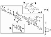Mercedes Rack and Pinion Assembly - Genuine Mercedes 2474603102