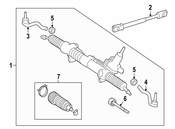 Mercedes Rack and Pinion Assembly - Genuine Mercedes 2534604701