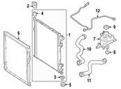 Mercedes Radiator Coolant Hose - Genuine Mercedes 1665012882