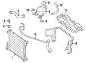 Mercedes Radiator Coolant Hose - Genuine Mercedes 1725015882