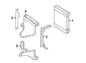 Mercedes Radiator Mount Bracket - Genuine Mercedes 2125010071
