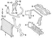Mercedes Radiator Support Access Cover - Genuine Mercedes 1725000155