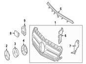 Mercedes Radiator Support Air Deflector - Genuine Mercedes 2468880238