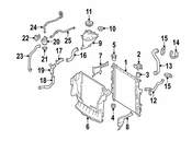Mercedes Radiator Support Air Deflector - Genuine Mercedes 1645001816