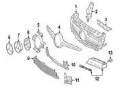 Mercedes Radiator Support Baffle - Genuine Mercedes 1178880900