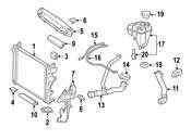 Mercedes Radiator Support Baffle - Genuine Mercedes 2305053530
