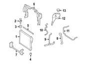 Mercedes Radiator Support Baffle - Genuine Mercedes 2215051030