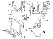 Mercedes Radiator Support Baffle - Genuine Mercedes 2125052230