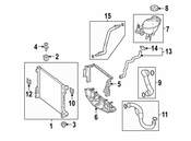 Mercedes Radiator Support Baffle - Genuine Mercedes 2125052730