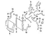 Mercedes Radiator Support Baffle - Genuine Mercedes 2515000516