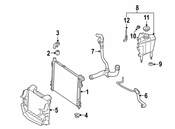 Mercedes Radiator Support Baffle - Genuine Mercedes 1715000016