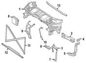 Mercedes Radiator Support Bracket - Genuine Mercedes 1676271300
