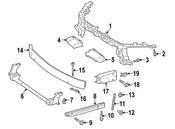 Mercedes Radiator Support Side Panel - Genuine Mercedes 1776224100