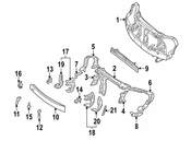 Mercedes Radiator Support Side Panel - Genuine Mercedes 2096202272