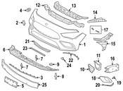 Mercedes Radiator Support Splash Shield - Genuine Mercedes 1778856503