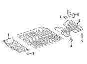 Mercedes Radiator Support Splash Shield - Genuine Mercedes 2426840418
