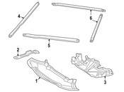 Mercedes Radiator Support Splash Shield - Genuine Mercedes 1715242530