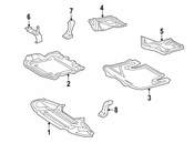 Mercedes Radiator Support Splash Shield - Genuine Mercedes 2205246130
