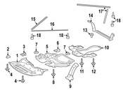 Mercedes Radiator Support Splash Shield - Genuine Mercedes 2305241430