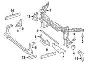 Mercedes Radiator Support Tie Bar - Genuine Mercedes 2426200030