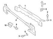 Mercedes Radiator Support Tie Bar - Genuine Mercedes 4636201586