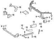 Mercedes Radiator Support Tie Bar Bolt - Genuine Mercedes 1778850403