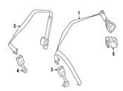 Mercedes Seat Belt Retractor Cover - Genuine Mercedes 2928680000